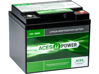 Aces 12V 60Ah HFA Lithium Bluetooth Battery